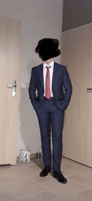 Bytom garnitur granat bierzmowanie  egzaminy bal