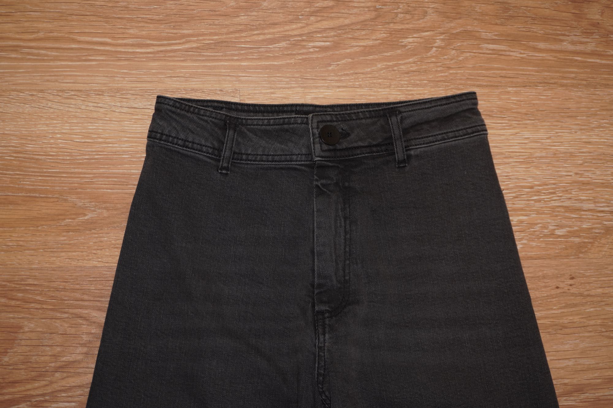 Графитовые джинсы клеш zara