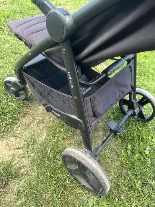 Wózek spacerowy spacerówka 4baby stinger zwinna czarna