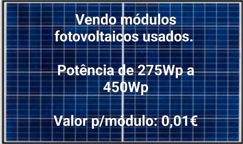 Módulos fotovoltaicos usados