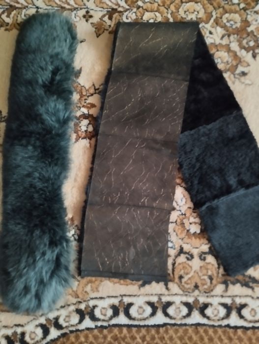 Воротник-Песец  и полоска  овчины 1.24/0.19 м.