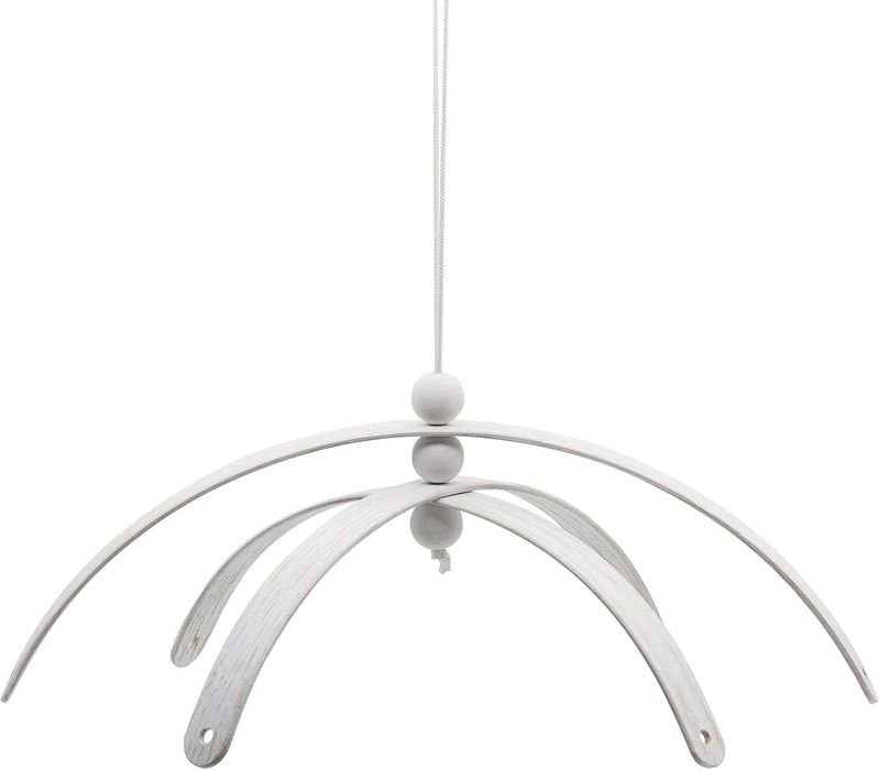 Karuzela zawieszka do łóżeczka dziecięcego drewniana biała