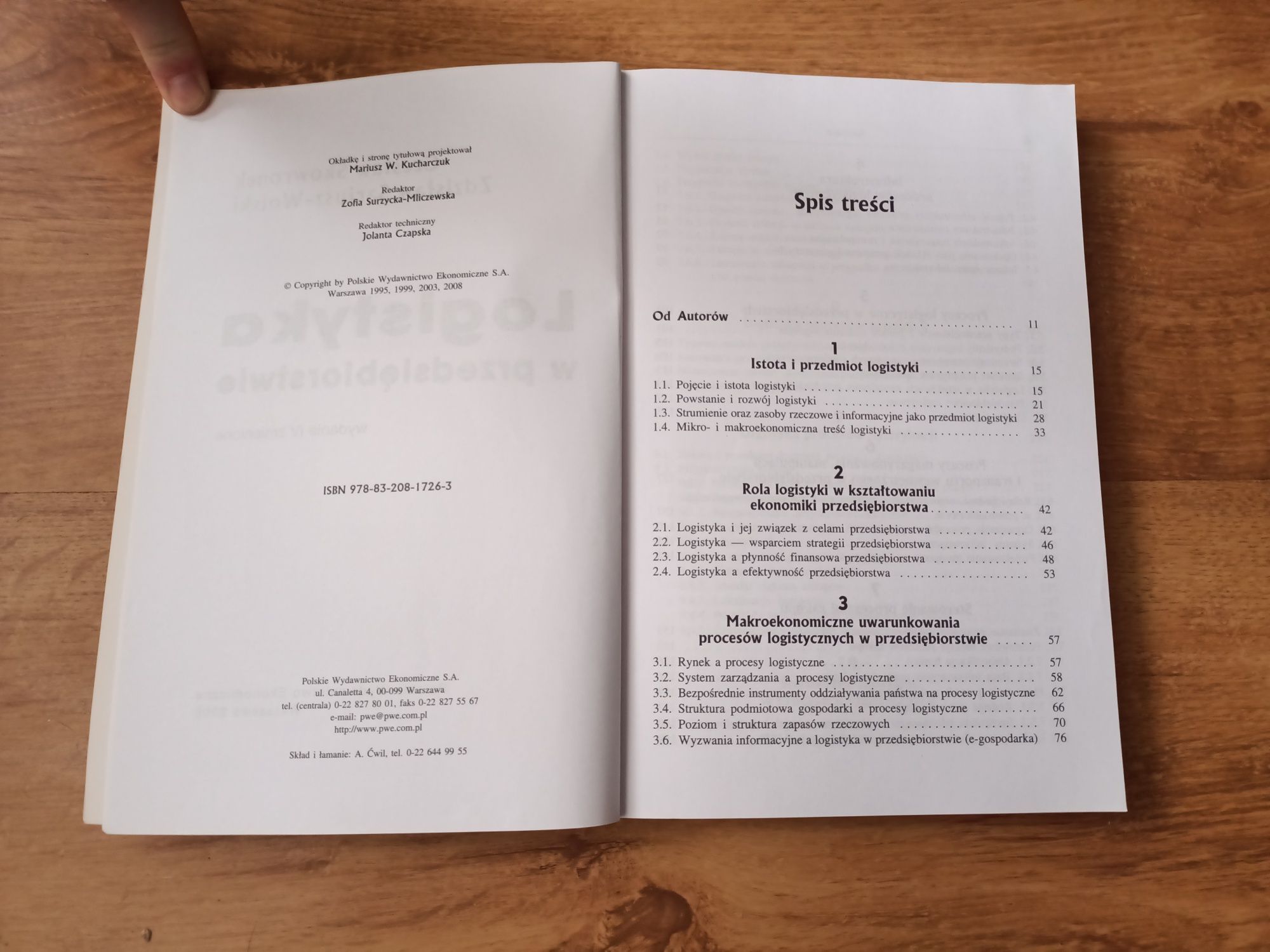 Logistyka w przedsiębiorstwie, Cz. Skowronek, Z. Sarjusz-Wolski