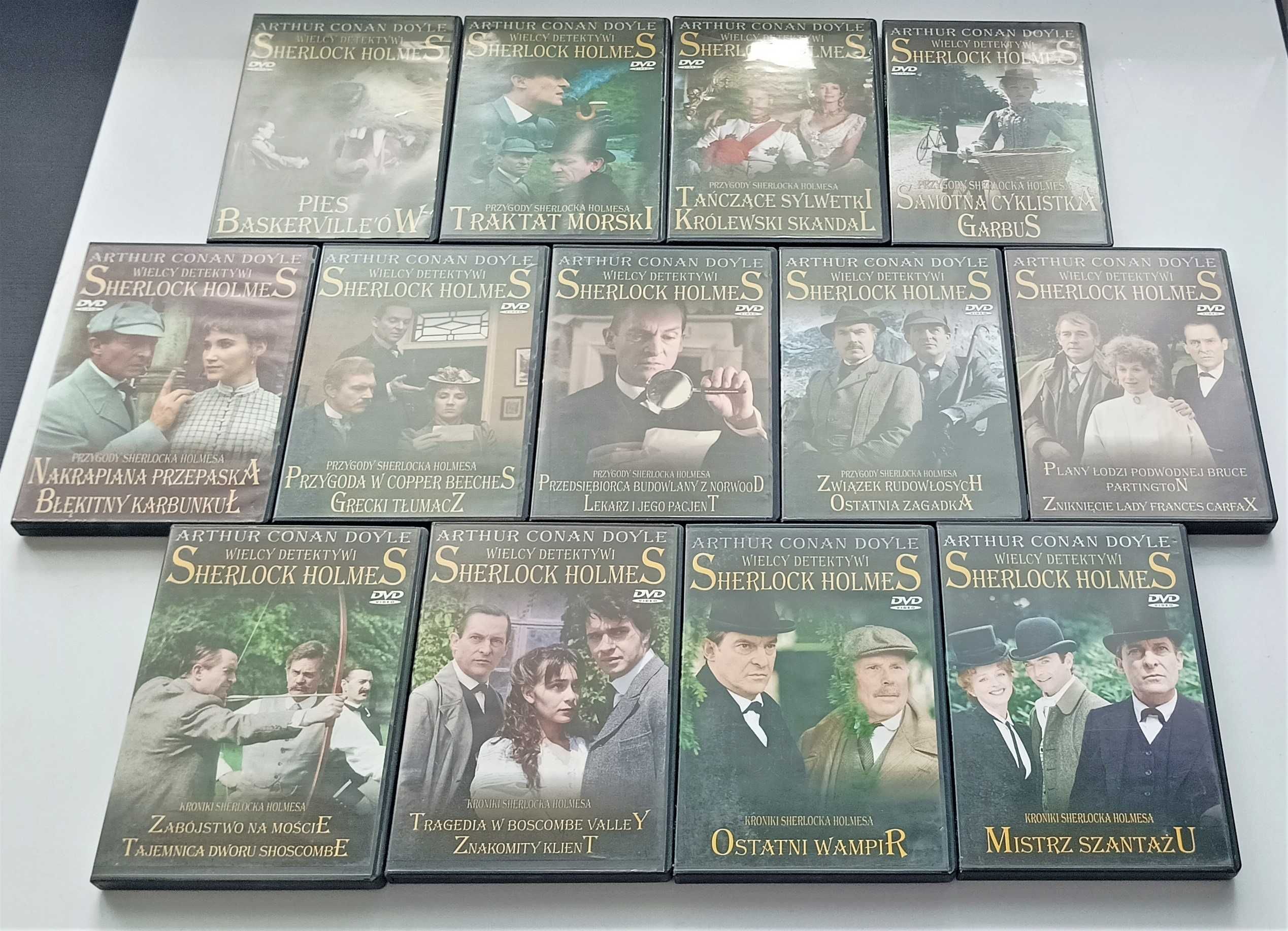 2x Film DVD Sherlock Holmes Zabójstwo na moście Tajemnica Dworu Shosco