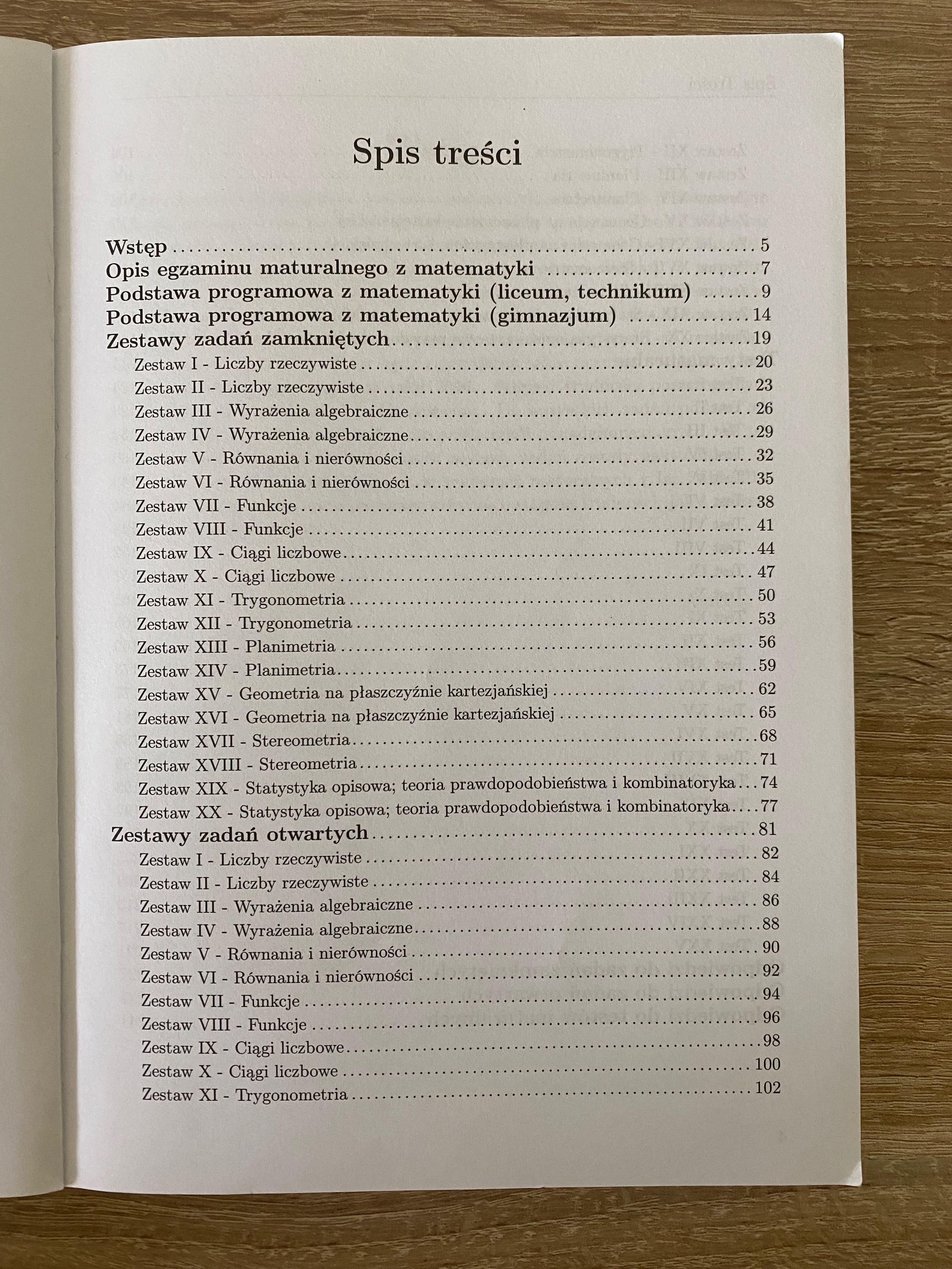 Testy maturalne matematyka poziom podstawowy