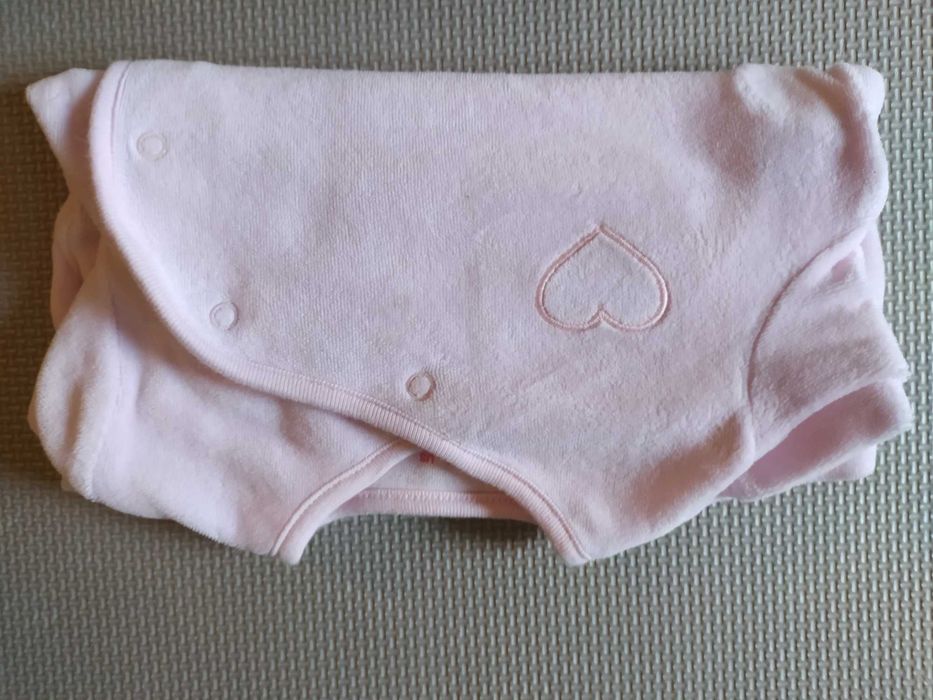 Bluza polarowa na zakładkę dla niemowlaka