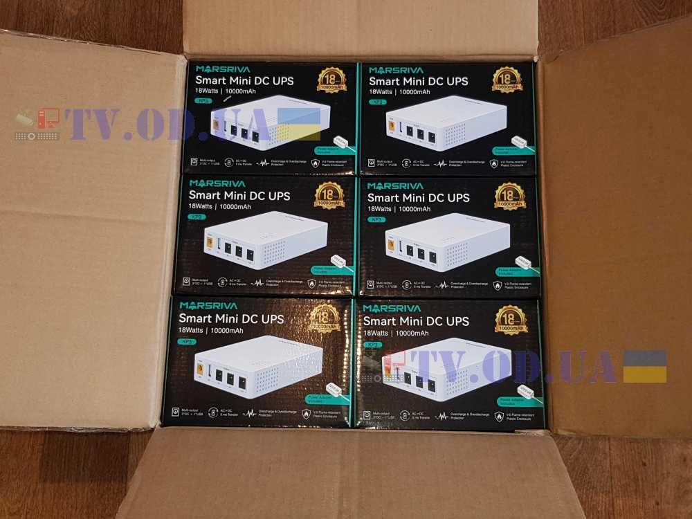 Mini DC UPS ДБЖ УПС ИБП 10000Mah 18W для роутера Marsriva KP3