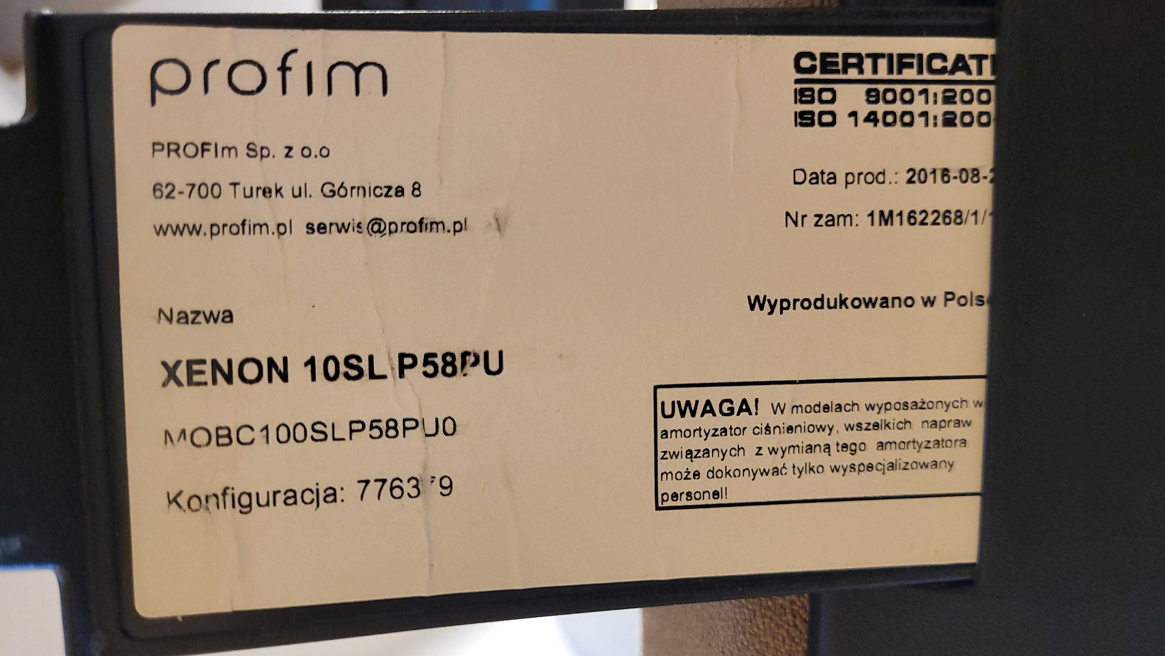 krzesło biurowe, obrotowe Profim Xenon 10sl p58pu