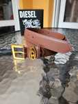 Brązowy skórzany damski pasek Diesel 105 cm