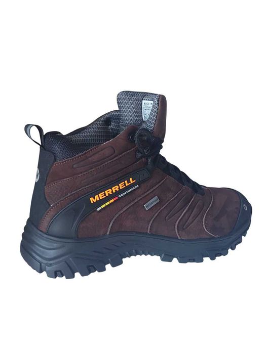 Зимние кроссовки Merrell(M-20) кожаные коричневые р-ры:40-45