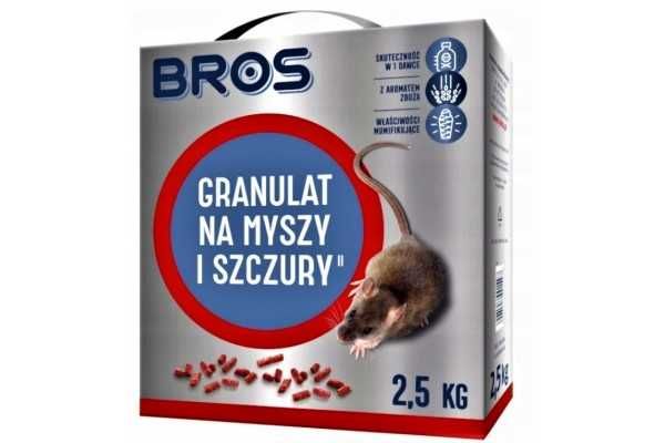 Granulat na myszy i szczury Bros, 2,5 kg