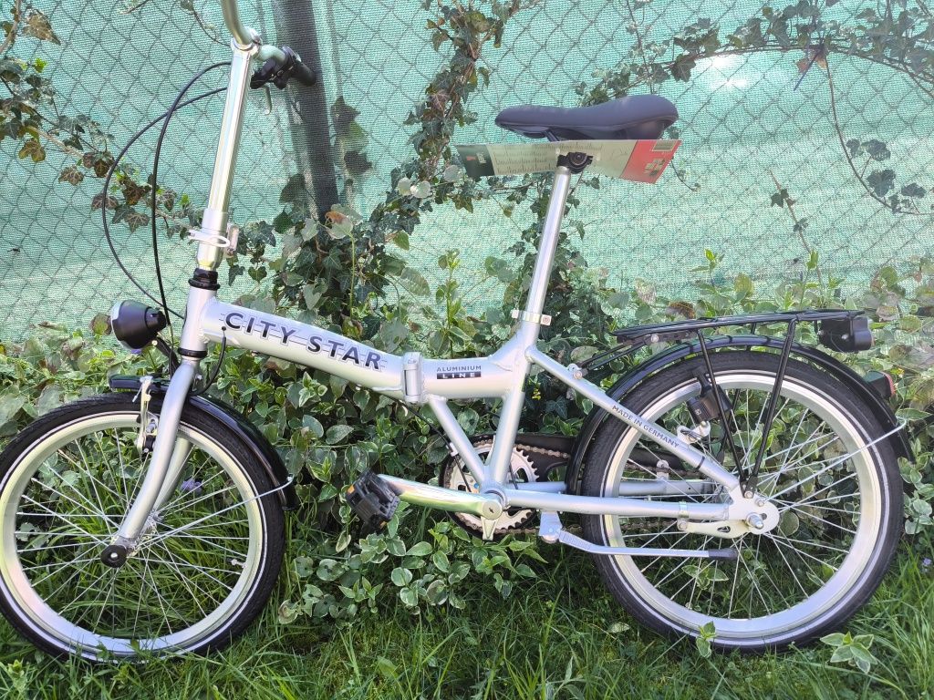 Lekki aluminiowy rower składak składany z przerzutkami, koła 20 cali