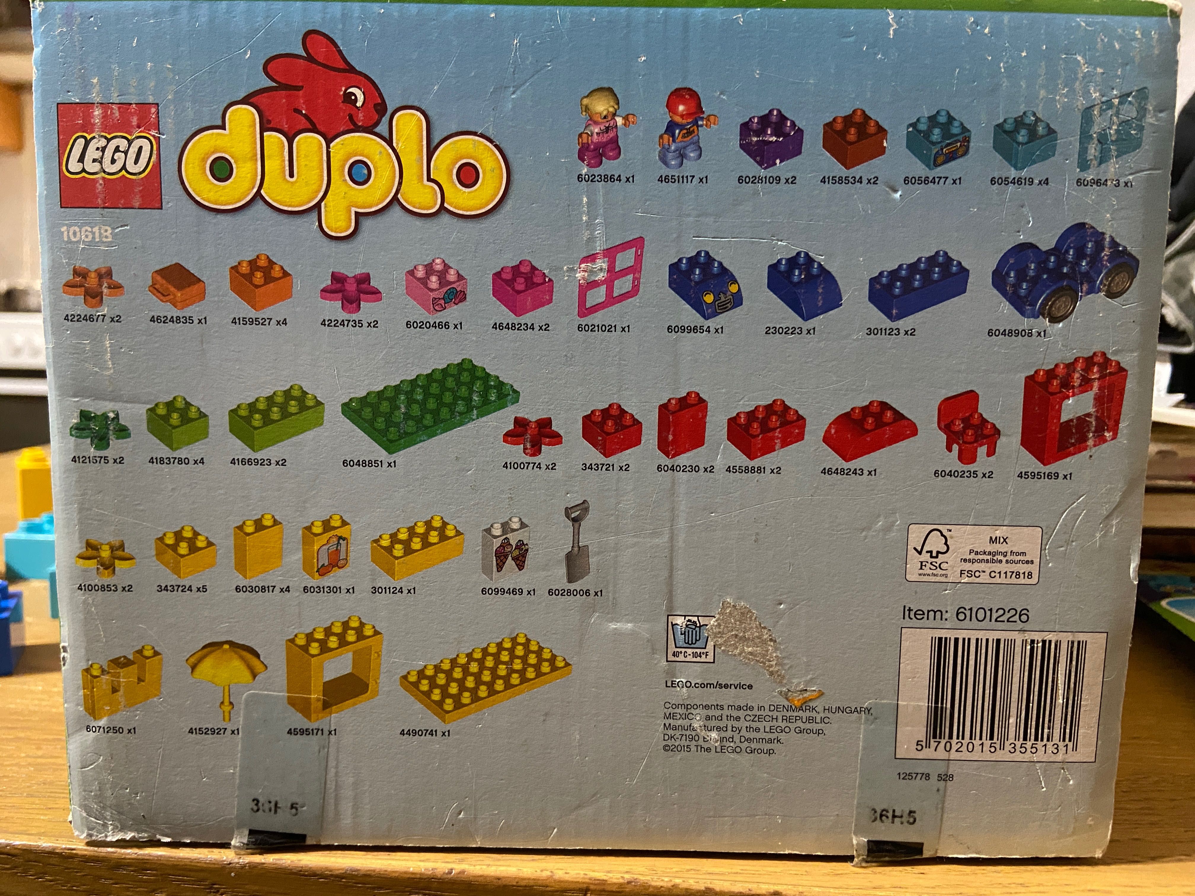 Kreatywny zestaw klocków lego duplo - 70 elementów