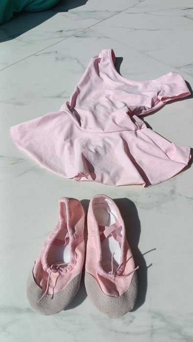 Strój na balet/ taniec buciki+ body