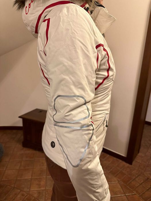 Colmar kurtka narciarska, kaptur z naturalnym jenotem rozmiar 42