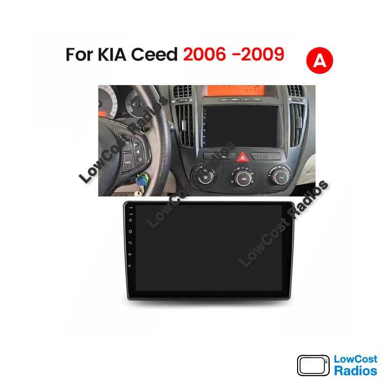 (NOVO) Rádio ANDROID 2DIN • KIA Ceed (2007 a 2012) • GPS WiFi BT