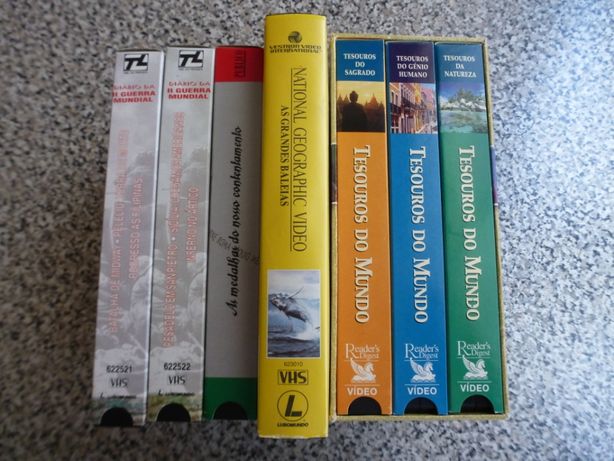 Cassetes VHS de temas diversos