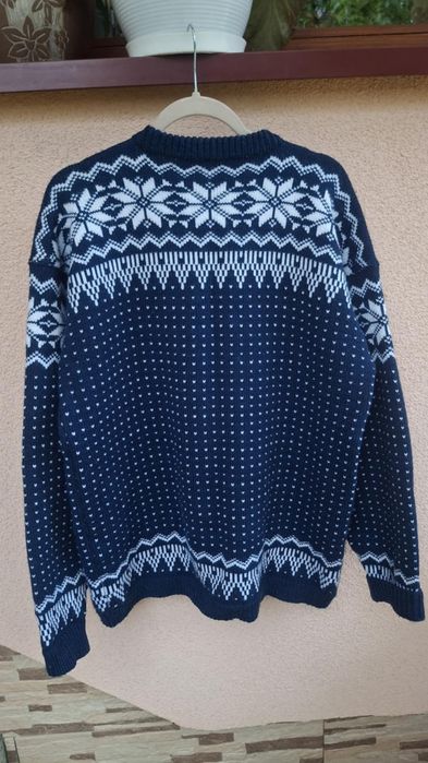 sweter z dodatkiem wełny wool kardigan norweski xl xxl xxxl  44