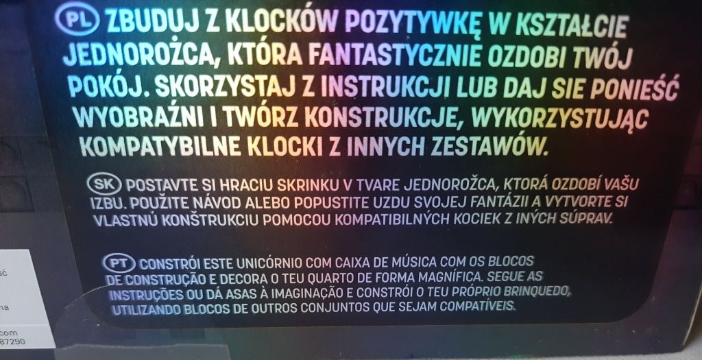 Klocki Elefun Fantasy collection Micro 3D Jednorożec z Pozytywką