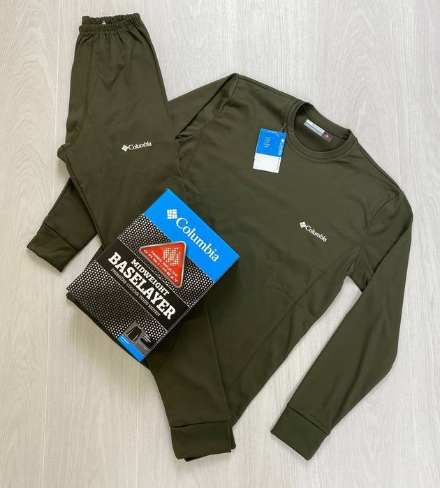 Термобілизна чоловіча костюм анатомічний Columbia Khaki 46-52р зимовий
