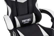 Fotel Gamingowy - Espace Black/White - Ergonomia i Design
