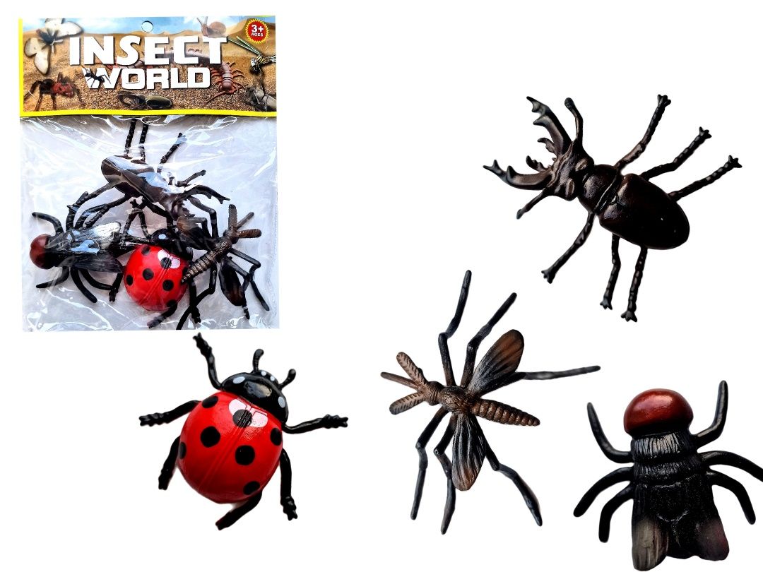 Owady insekty zestaw figurek zabawek