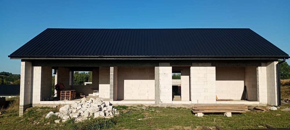 Dom stan surowy Buczyna zrobione wszystkie przyłącza