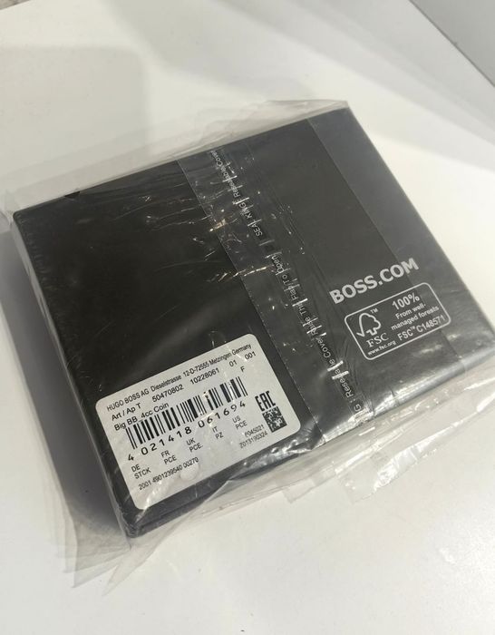 Portfel Męski  Boss 100% Skóra Naturalna