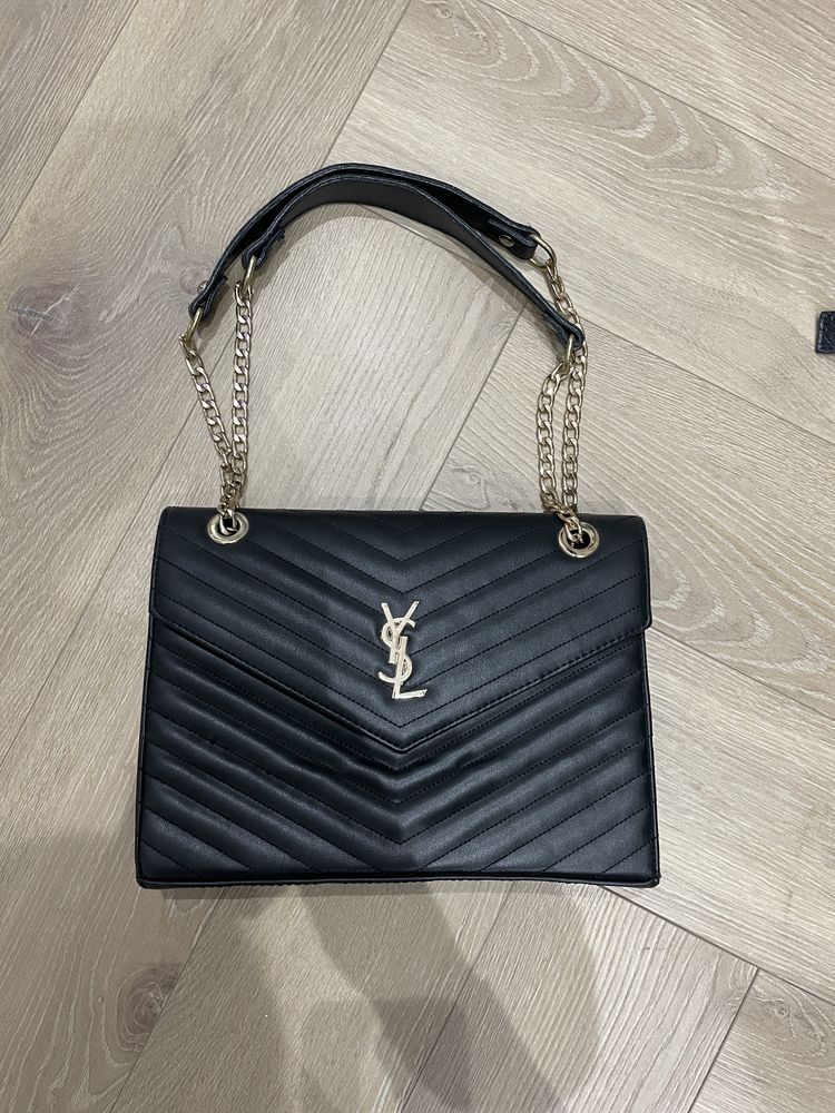 Torebka listonoszka czarna YSL