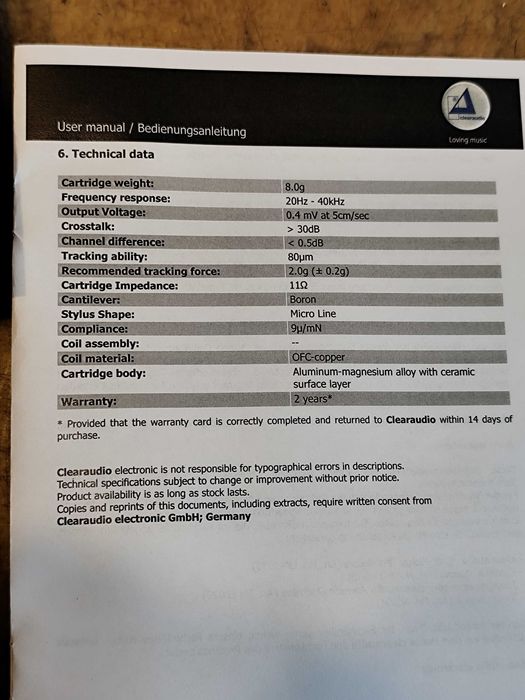 wkładka Clearaudio Concept MC