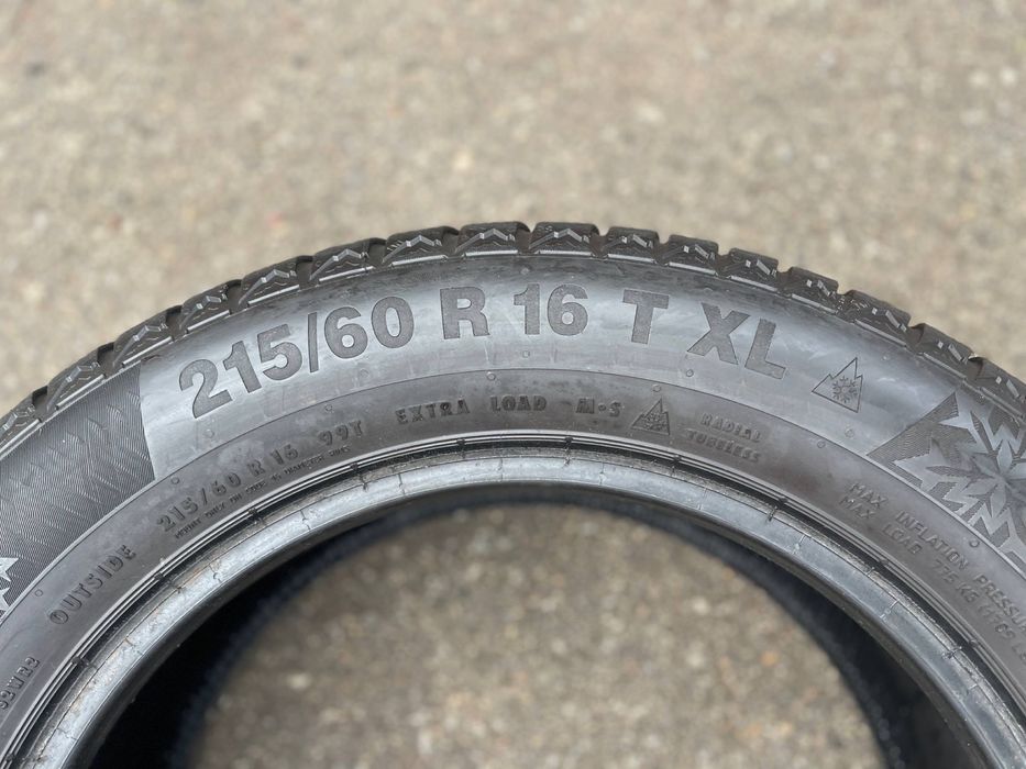 Шини 215/60 r16 бу Continental зимові