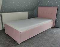 Łóżko jednoosobowe / z pojemnikiem / różowe
