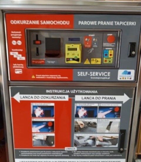 Odkurzacz piorący parowy  samoobsługowy pranie tapicerki parą wodną