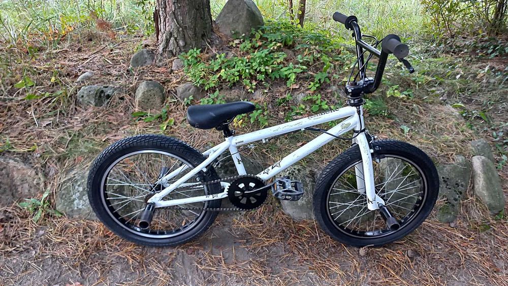 Rower Młodzieżowy Bmx Fishbone P1000 do Skakania Rotor 360 4 Pegi 20