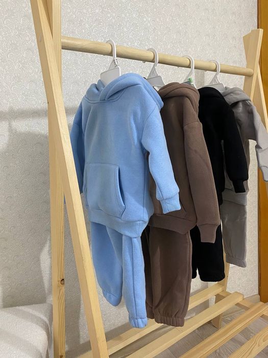 спортивний костюм на флісі для хлопчика,теплий костюм чорний