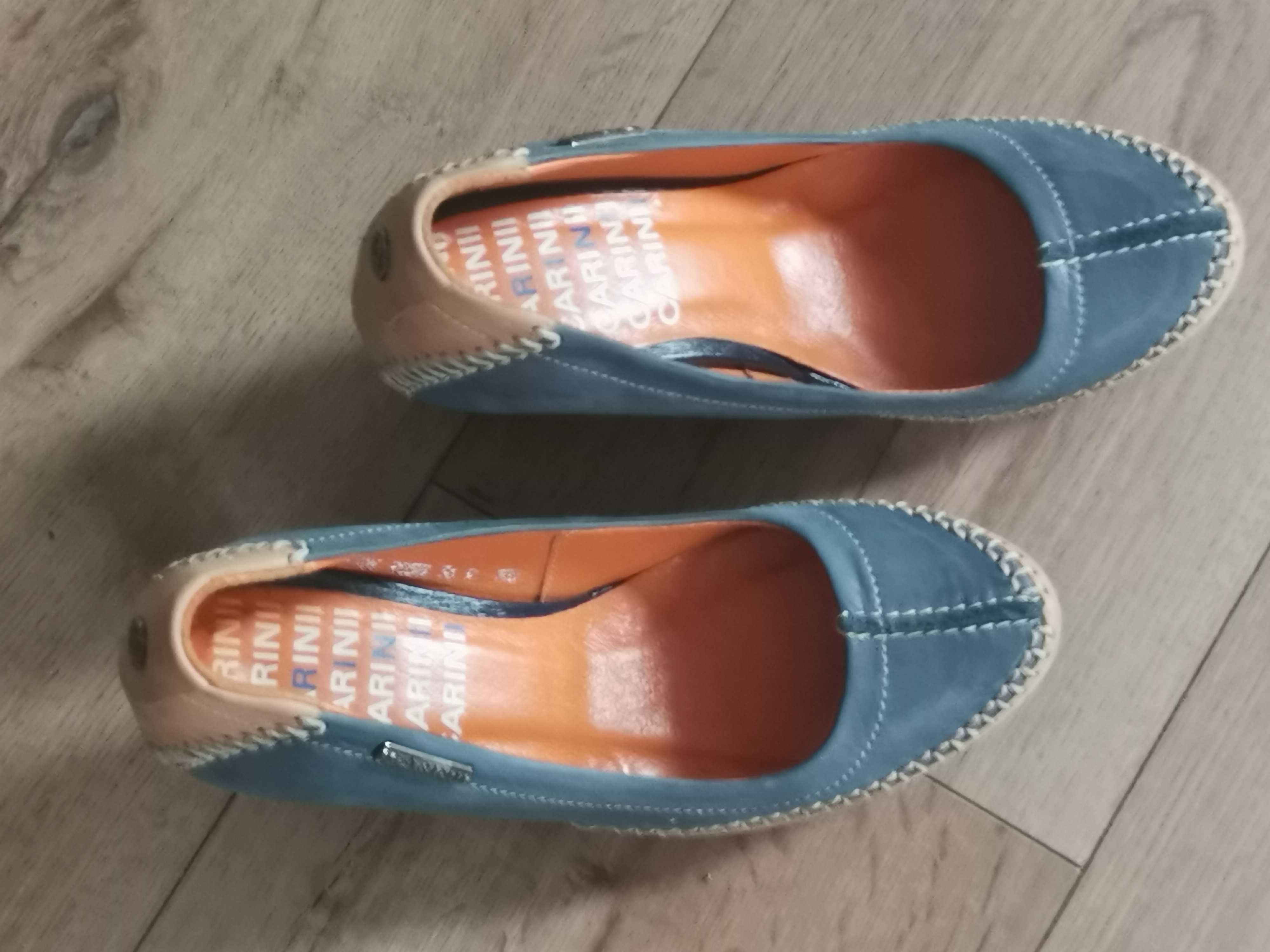 Buty na wysokim obcasie Carinii oryginalne #skóra naturalna