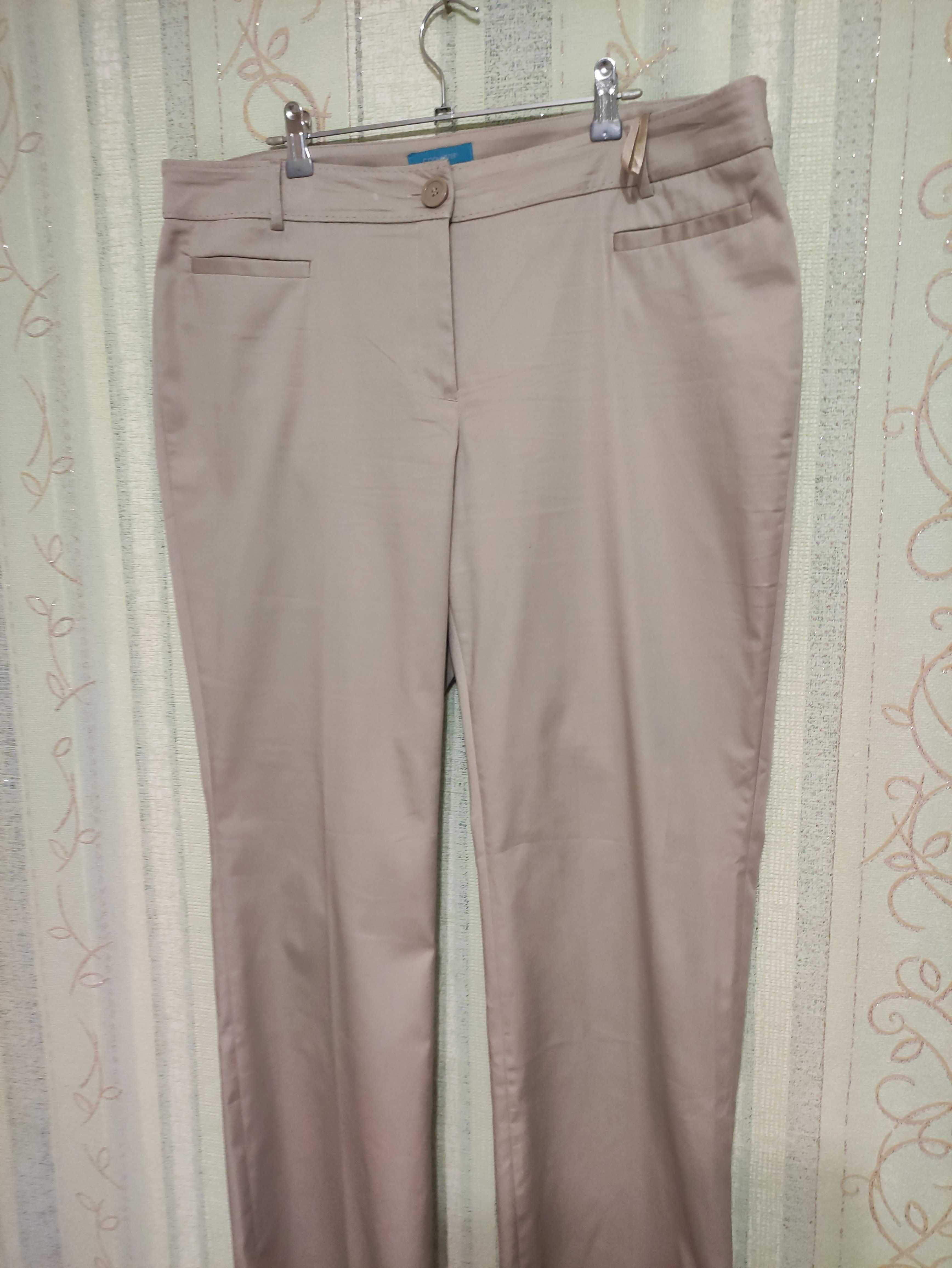 Жіночі легкі брюки штани довгі на високий зріст, р.54/eur46