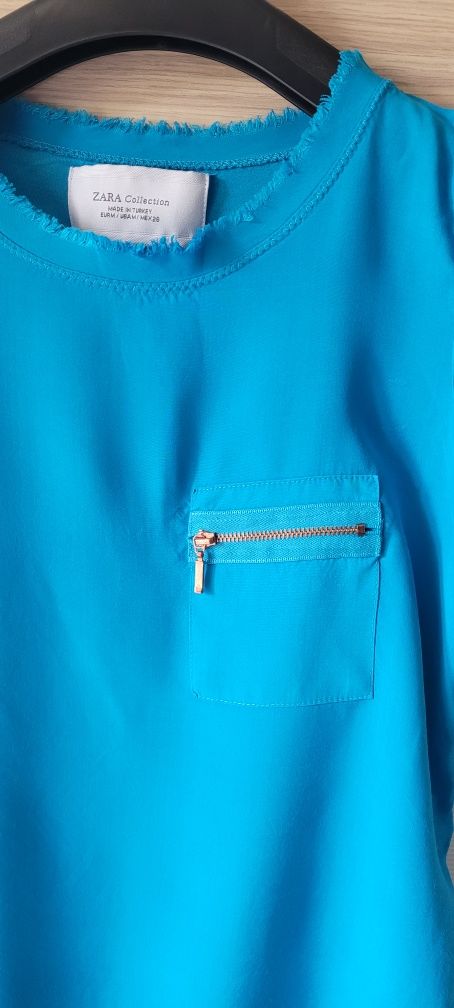 Bluzeczka Zara w pięknym kolorze w roz M.