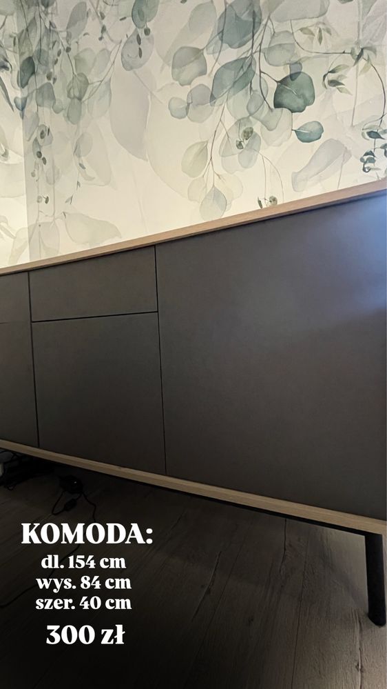 Komoda szara/ na wcisk