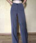 Жіночі сірі брюки Bershka wide leg, 34 розмір