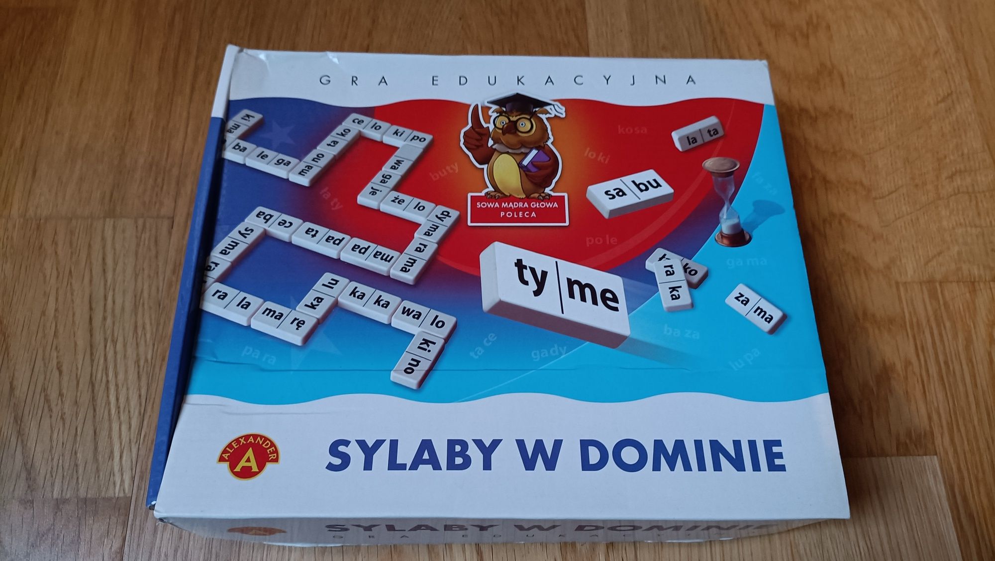 Gra edukacyjna sylaby w dominie