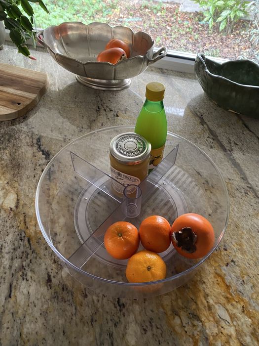 Taca obrotowa do lodówki, plastikowy okrągły pojemnik