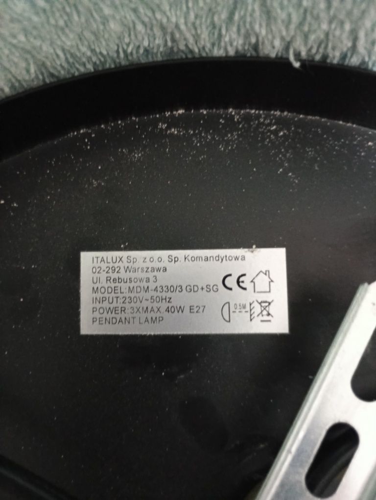 Lampa Cardena MDM-4330/3 GD+SG