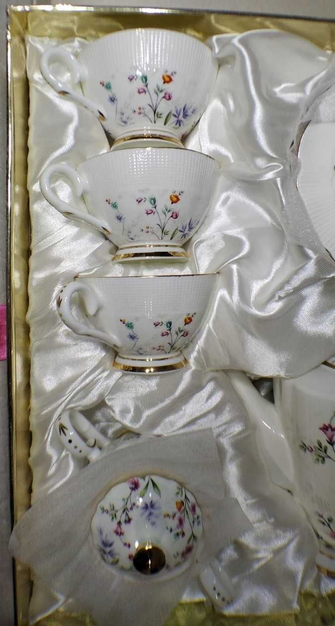 Чайный сервиз из костяного фарфора 15 предметов "Lefard"