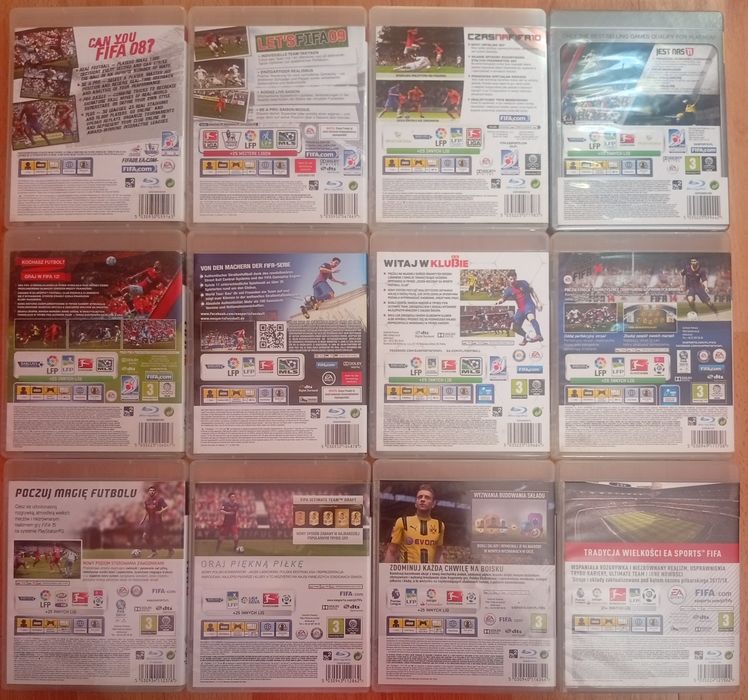 Kolekcja FIFA 18 PS3 PL + 17, 16, 15, 14, 13, Street, 12, 11, 10, 9, 8