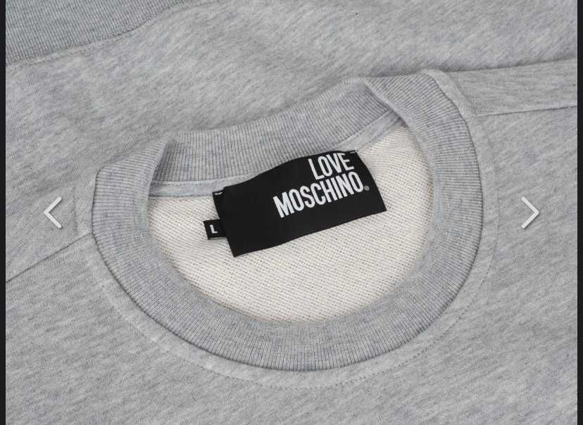 Брендовый оригинальный свитшот кофта Love Moschino р.L в идеале