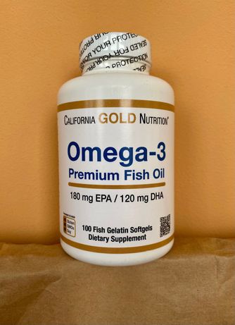 Омега 3 omega 3 California gold nutrition 100шт. Рыбий жир