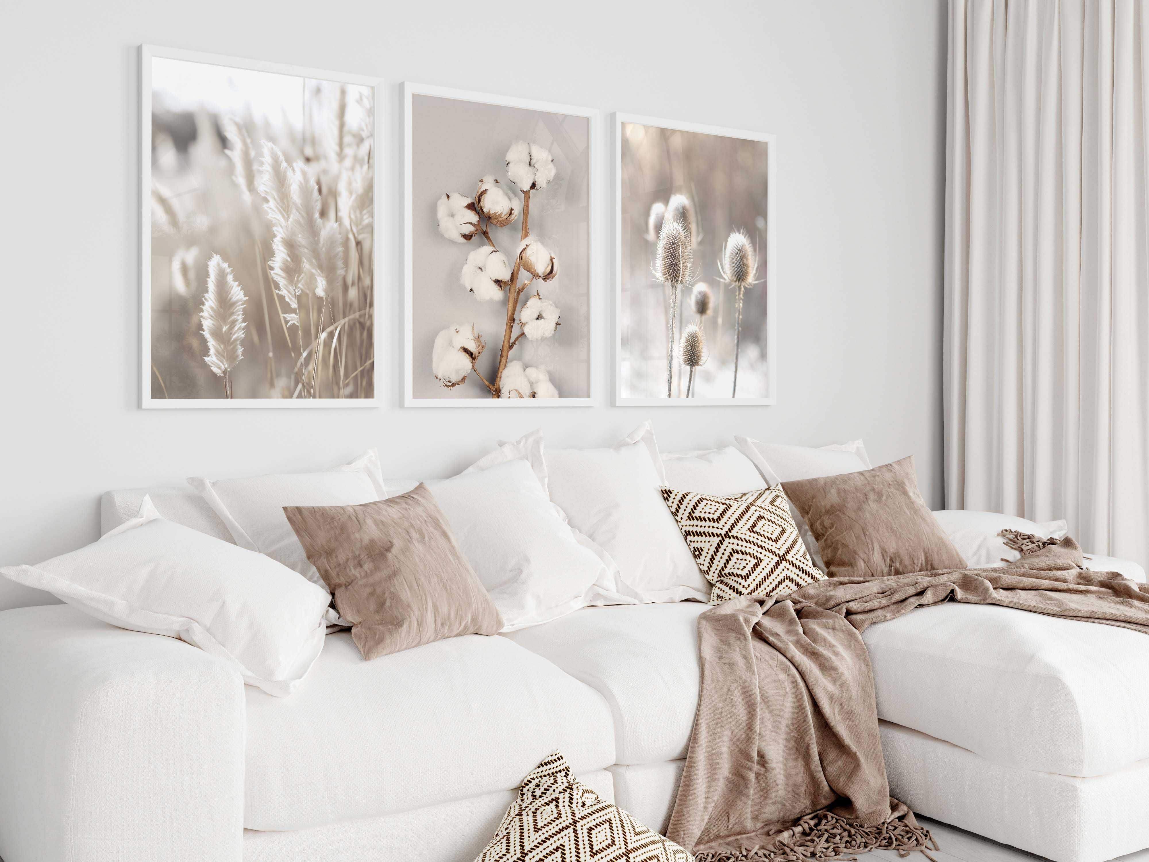 ZESTAW PLAKATÓW 40x50 cm Tryptyk Boho set68