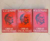 Coleção Obras Escolhidas de V. I. Lénine (3 volumes)