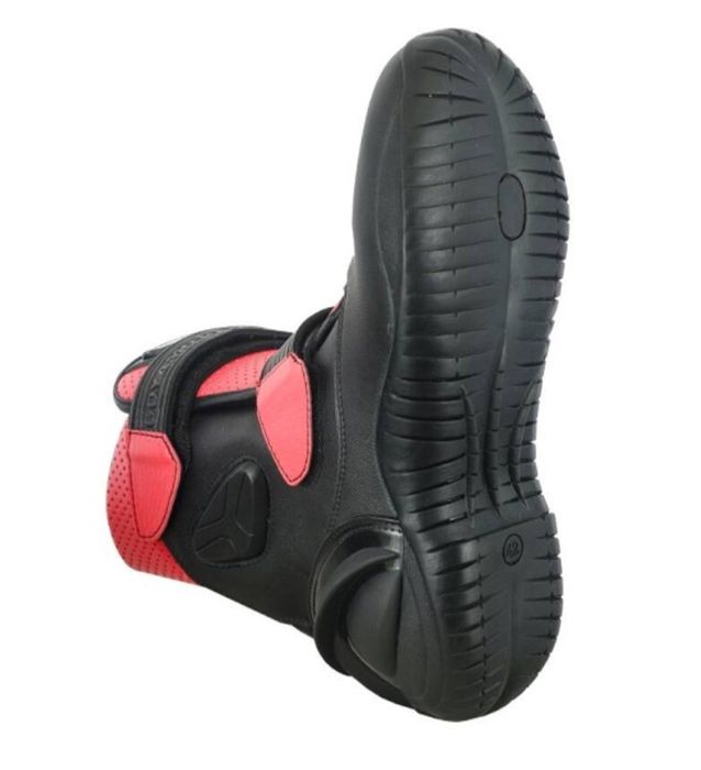 Botas motard em couro novas